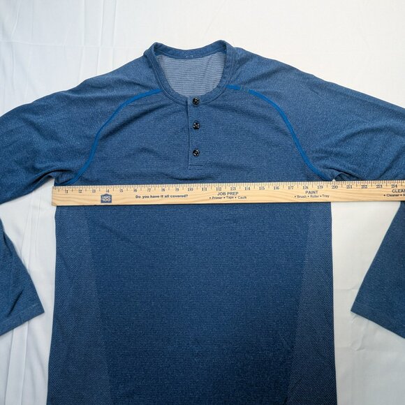 Lululemon Men's Metal Vent Breathe Long Sleeve Blue-Size M - Picture 6 of 9